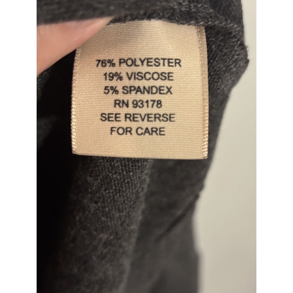 NWT Philosophy Pullover Sweater Women's Medium Charcoal Heather Ruffle Sleeve - Picture 6 of 8